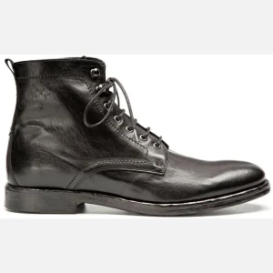 mode KOST Bottines à Lacets Cuir Noir Homme 17