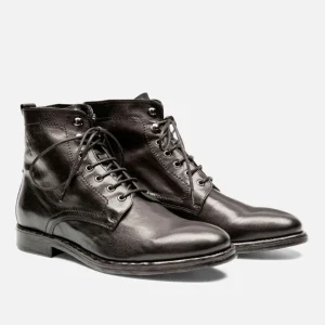 mode KOST Bottines à Lacets Cuir Noir Homme 27