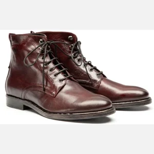 Retour gratuit en magasin. KOST Bottines à Lacets Cuir Bordeaux Homme 19