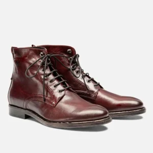 Retour gratuit en magasin. KOST Bottines à Lacets Cuir Bordeaux Homme 27