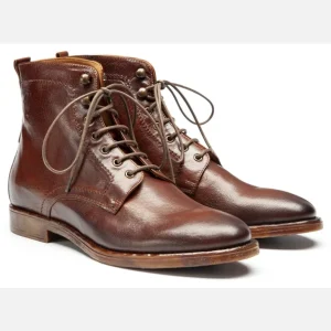 exclusivement disponibles KOST Bottines à Lacets Cuir Marron Homme 23