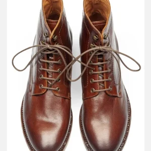 exclusivement disponibles KOST Bottines à Lacets Cuir Marron Homme 25