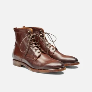 exclusivement disponibles KOST Bottines à Lacets Cuir Marron Homme 33