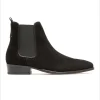 KOST Chelsea Boots Croûte Velours Noir Femme pas cher marque 37