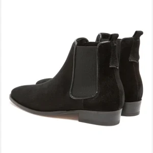 KOST Chelsea Boots Croûte Velours Noir Femme pas cher marque 19