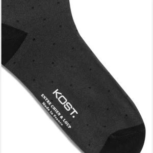 KOST Chaussettes Made In France Coton Bio Gris Et Noir Homme Satisfait ou Remboursé 13