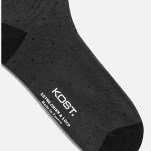 KOST Chaussettes Made In France Coton Bio Gris Et Noir Homme Satisfait ou Remboursé 19