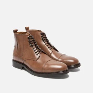 pas cher marque KOST Boots Cuir Marron Homme 33