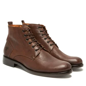 excellents soldes KOST Boots Cuir Marron Homme 27