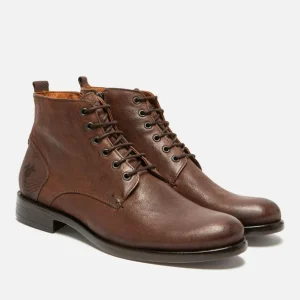 excellents soldes KOST Boots Cuir Marron Homme 21