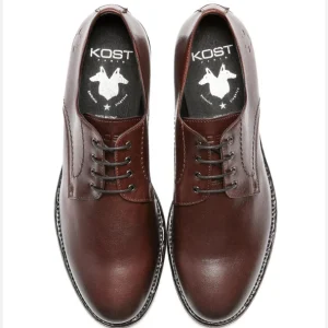 site pas cher KOST Bordeaux Derbies Cuir Homme 17