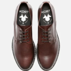 site pas cher KOST Bordeaux Derbies Cuir Homme 27