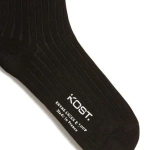 KOST Chaussettes Made In France Coton Bio Noir Homme soldes pas cher 17