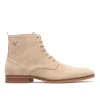 KOST Bottines à Lacets Croûte Velours Beige Homme jusqu'à 37