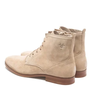 KOST Bottines à Lacets Croûte Velours Beige Homme jusqu'à 19