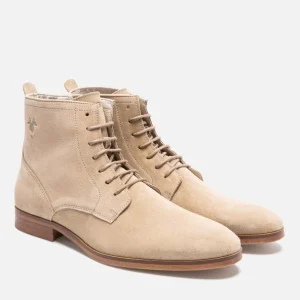 KOST Bottines à Lacets Croûte Velours Beige Homme jusqu'à 25