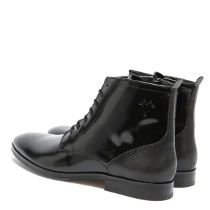 KOST Boots Cuir Noir Homme grande marque pas cher 19