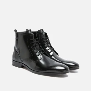 KOST Boots Cuir Noir Homme grande marque pas cher 33