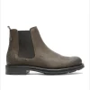 site soldes KOST Chelsea Boots Croûte Velours Vert Homme 32