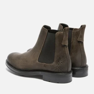 site soldes KOST Chelsea Boots Croûte Velours Vert Homme 28