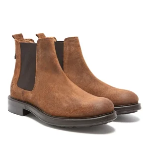 KOST Chelsea Boots Croûte Velours Marron Homme fashioniable 16