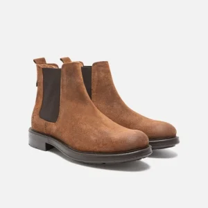 KOST Chelsea Boots Croûte Velours Marron Homme fashioniable 34