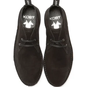 magasins pas chers KOST Desert Boots Croûte Velours Noir Homme 18