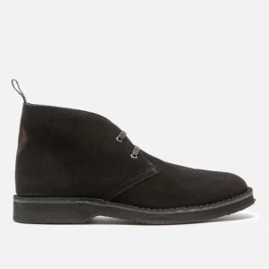 magasins pas chers KOST Desert Boots Croûte Velours Noir Homme 24