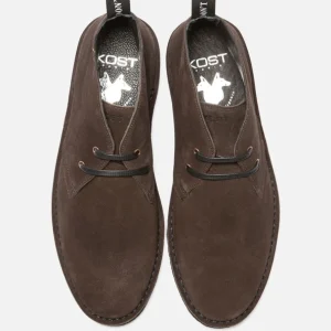 achat pas cher KOST Desert Boots Croûte Velours Marron Homme 27